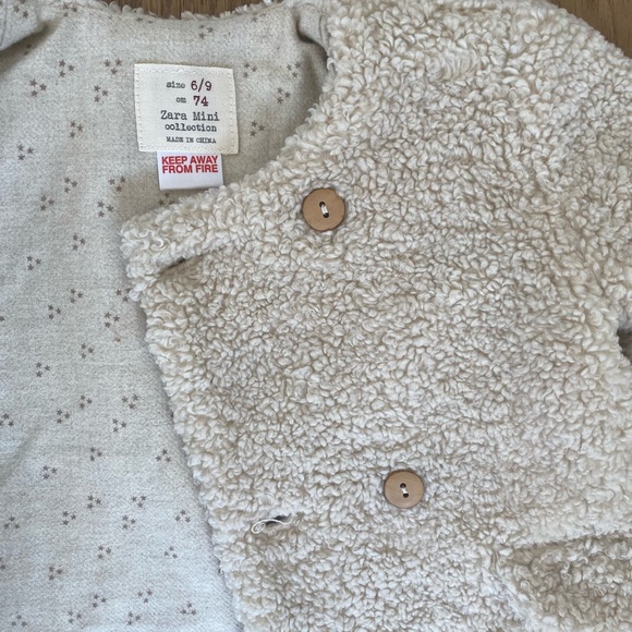 Baby Girl Teddy Coat - Picture 2 of 3